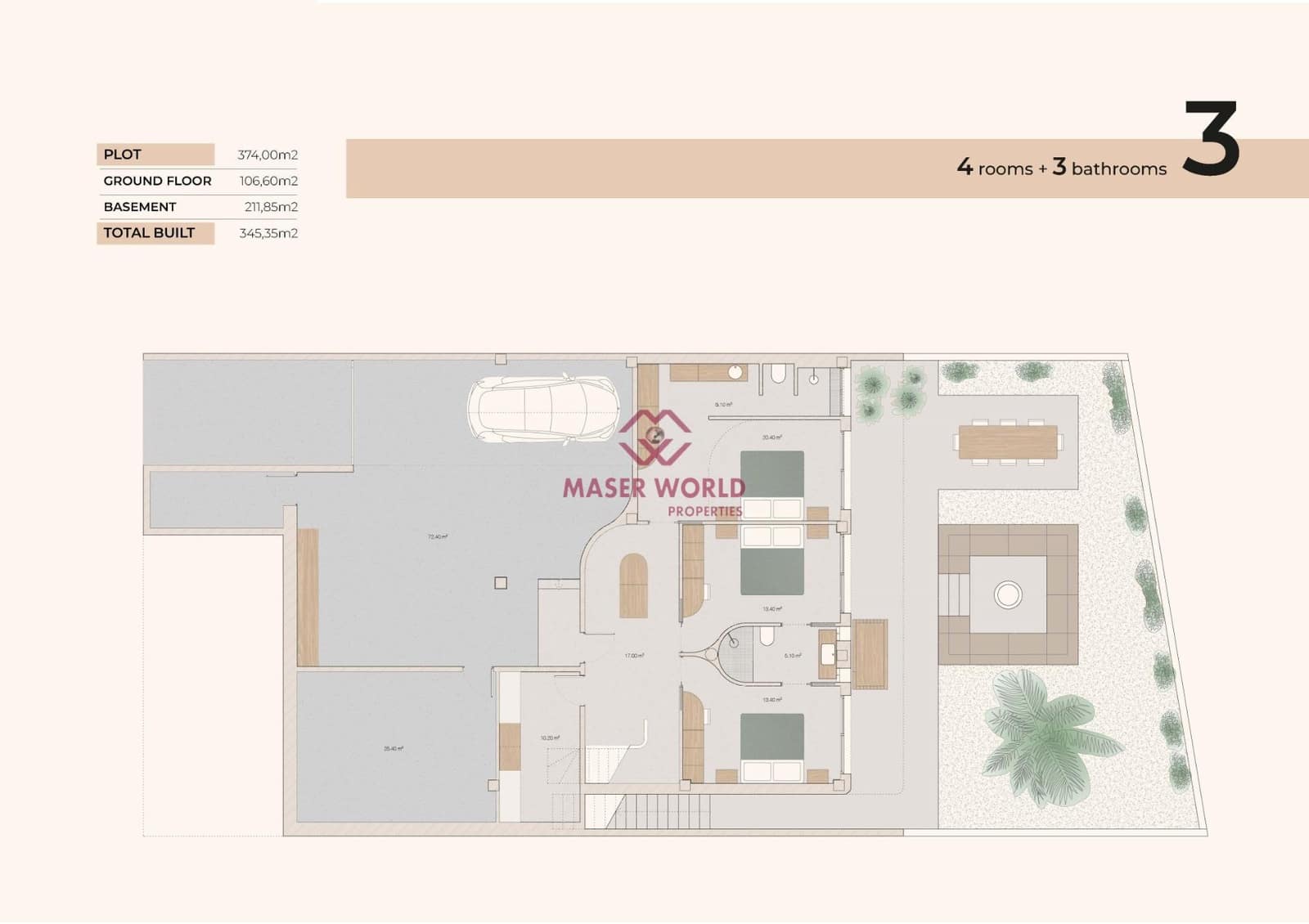 4 sovrum Villa till salu i Algorfa med pool garage - 815 000 € (Ref: 9337944)