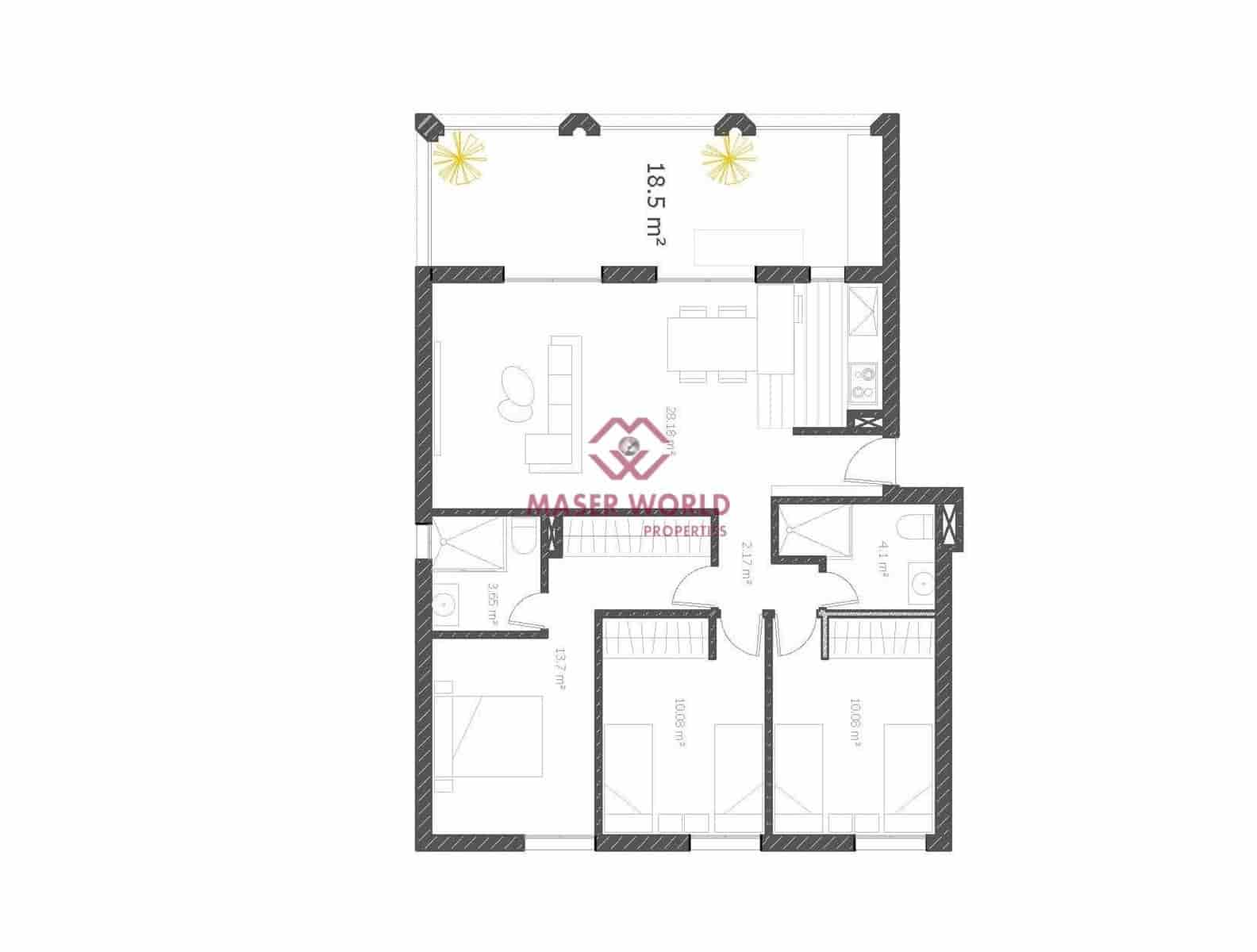 3 sypialnia Apartament na sprzedaż w La Villajoyosa / Vila Joiosa z basenem - 525 000 € (Ref: 9337945)