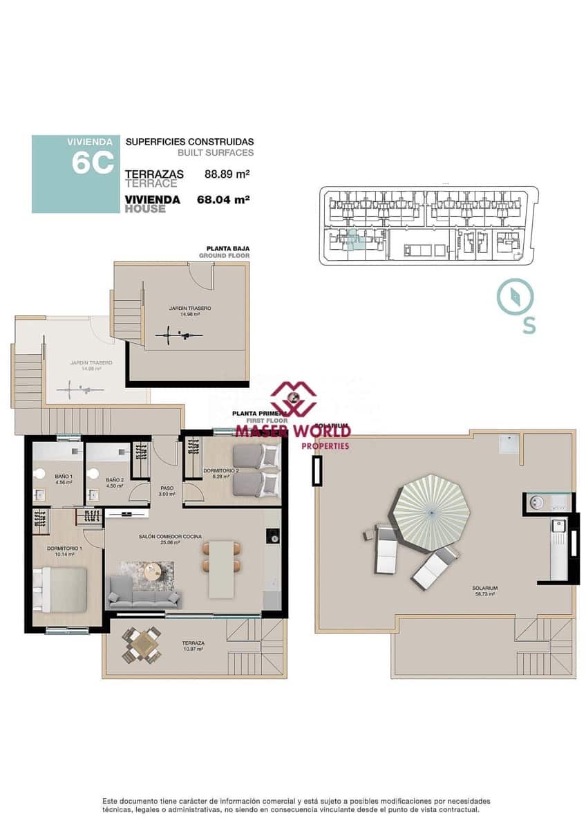 2 sypialnia Bungalow na sprzedaż w Torre de la Horadada z basenem - 385 000 € (Ref: 9337946)