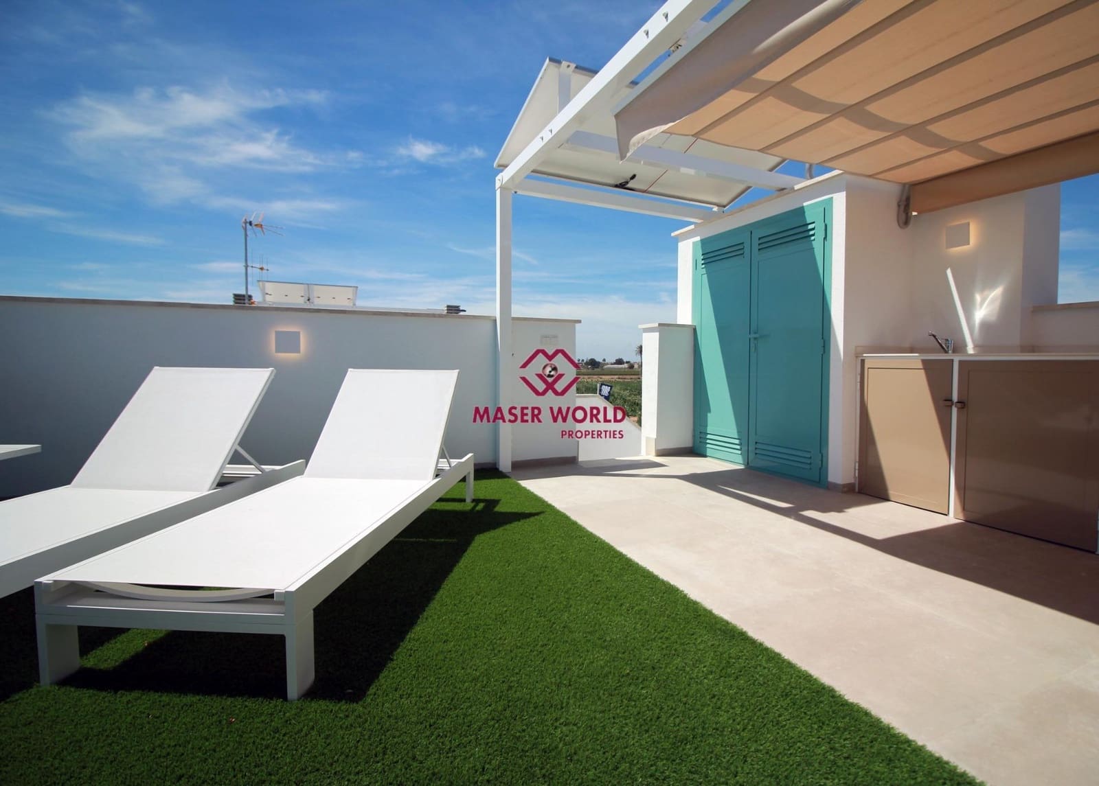 2 sypialnia Bungalow na sprzedaż w Torre de la Horadada z basenem - 385 000 € (Ref: 9337946)