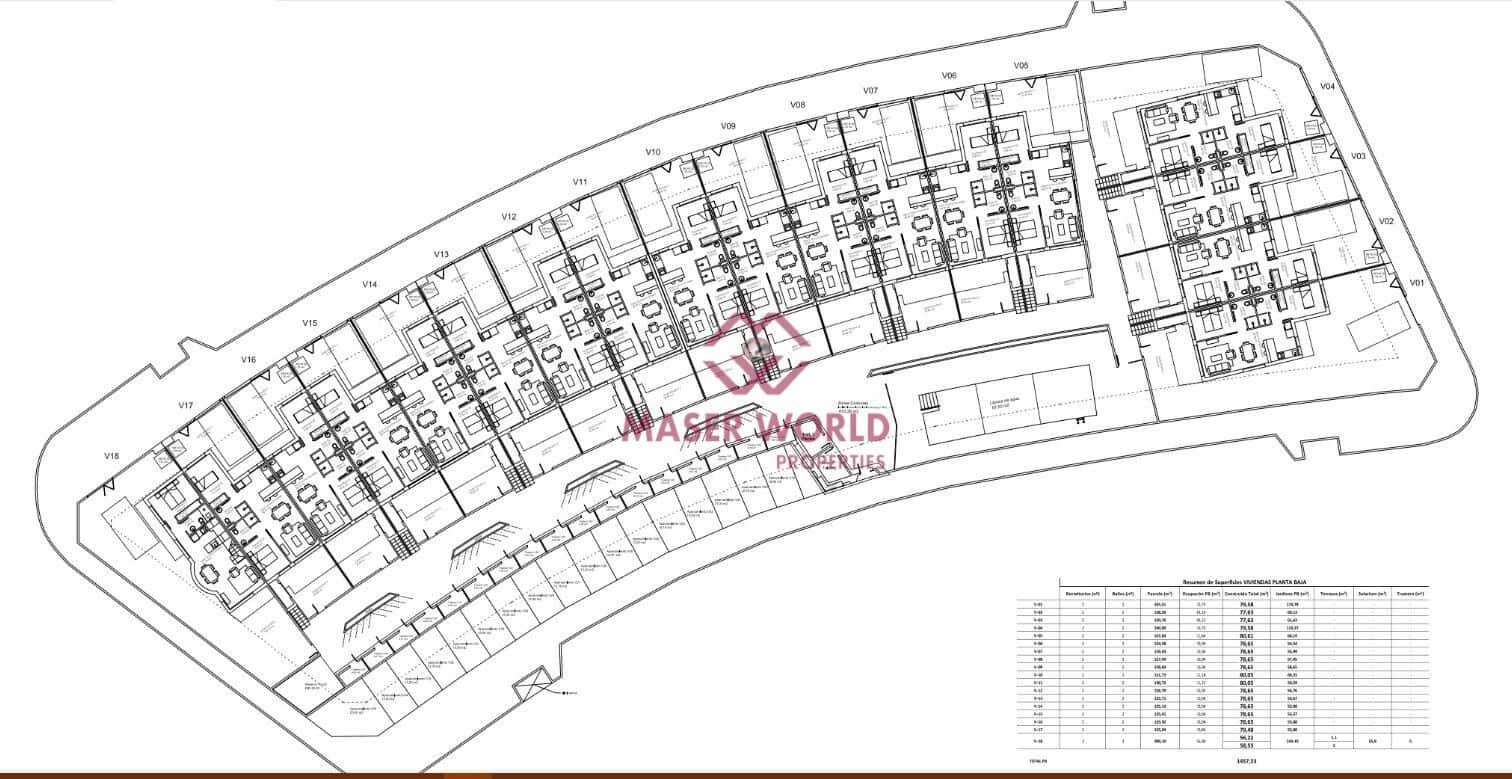 3 chambre Villa/Maison Mitoyenne à vendre à Pilar de la Horadada avec piscine - 370 000 € (Ref: 9337947)