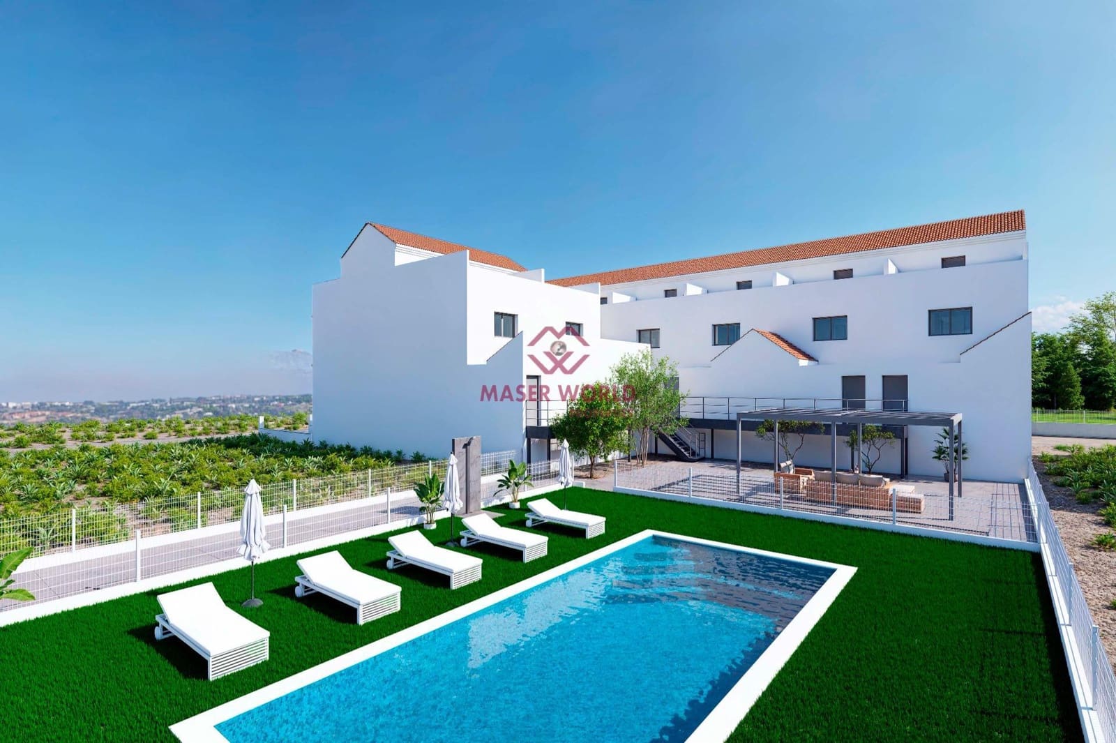 4 chambre Villa/Maison Mitoyenne à vendre à Rafal avec piscine garage - 269 000 € (Ref: 9342079)