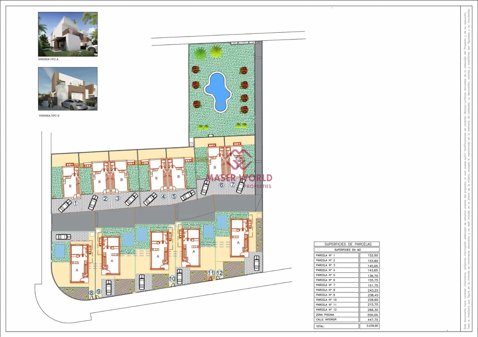 3 soverom Kjedet enebolig til salgs i El Pinet med svømmebasseng - € 459 000 (Ref: 9343278)