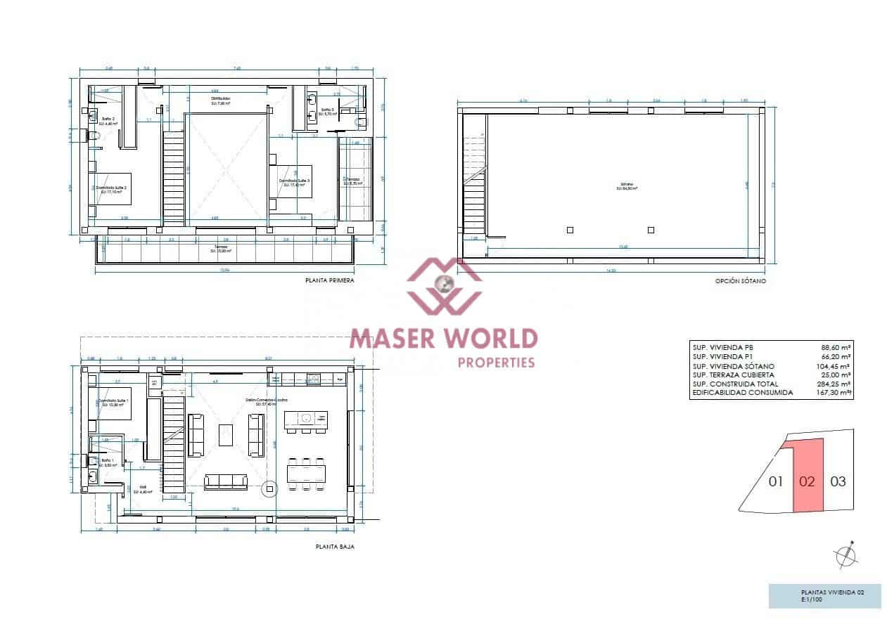 3 soverom Villa til salgs i Ciudad Quesada med svømmebasseng garasje - € 1 050 000 (Ref: 9343279)