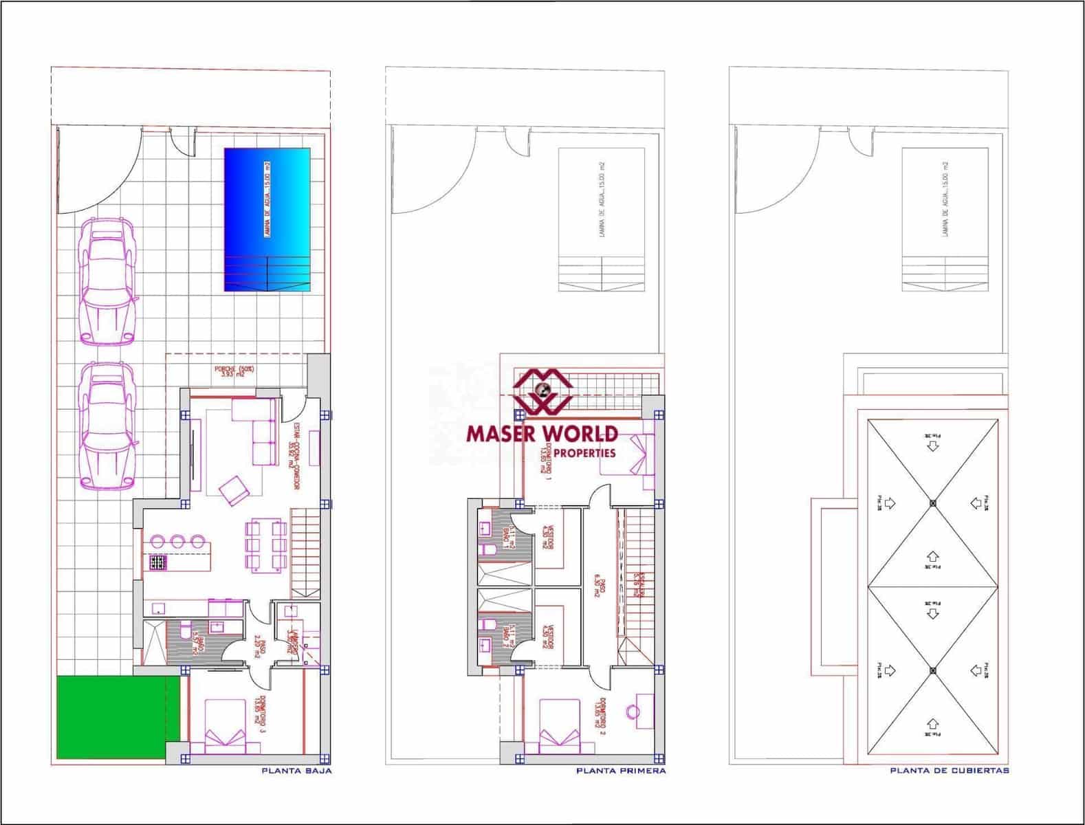 3 chambre Villa/Maison à vendre à Heredades avec piscine - 359 900 € (Ref: 9343280)
