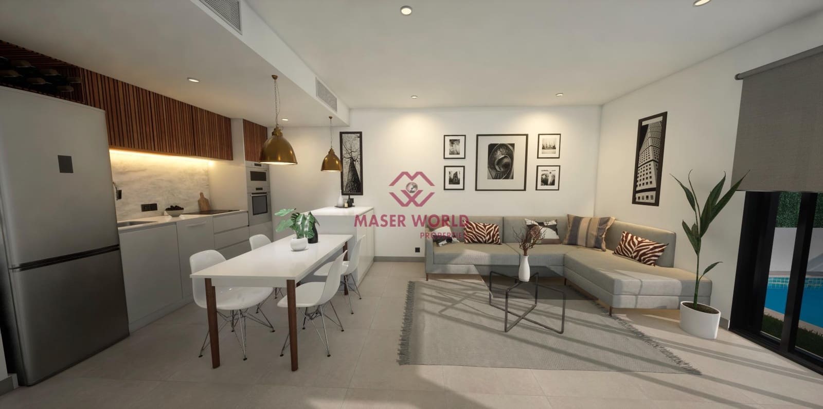 3 sypialnia Willa na sprzedaż w Los Alcazares z basenem garażem - 349 900 € (Ref: 9347236)