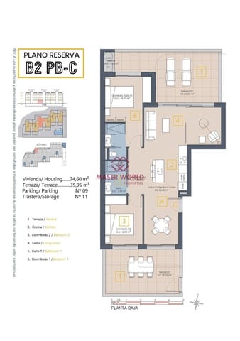 3 soverom Leilighet til salgs i Los Alcázares med svømmebasseng - € 329 900 (Ref: 9347242)
