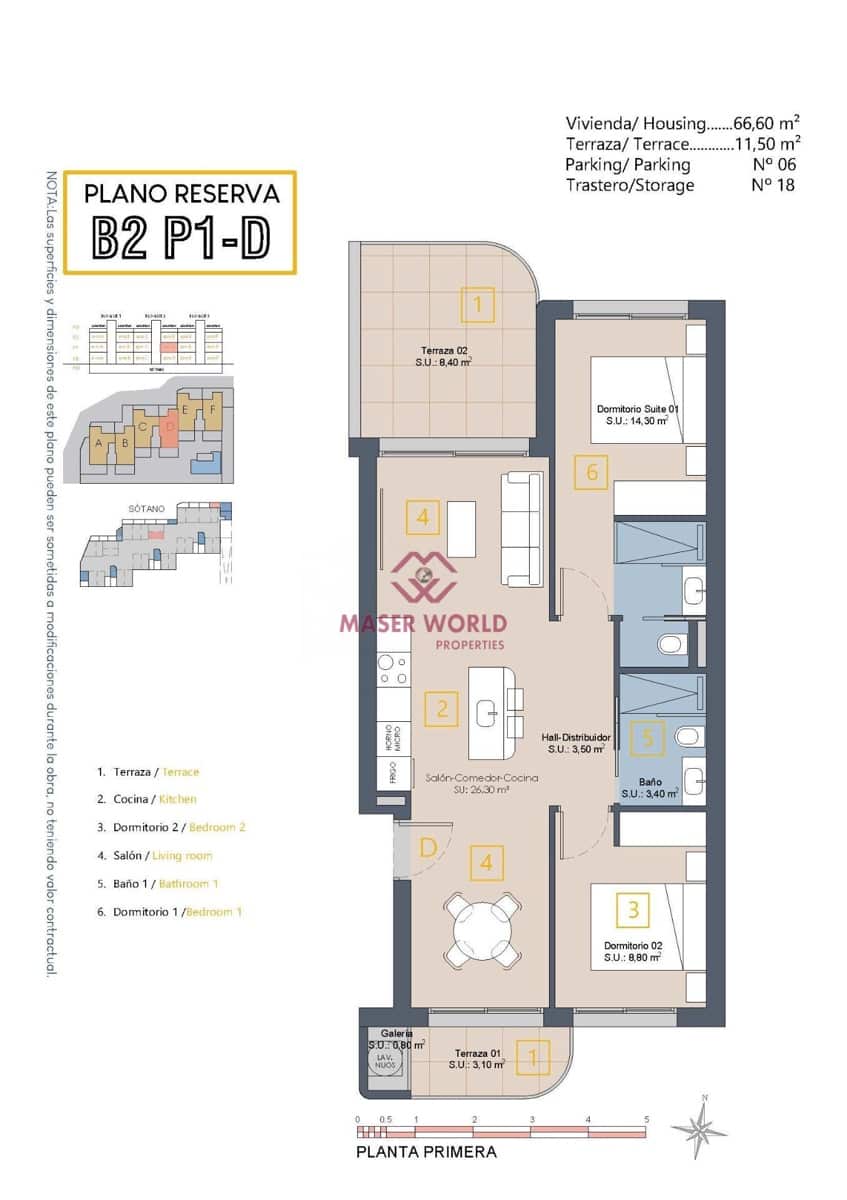 2 slaapkamer Appartement te koop in Los Alcazares met zwembad - € 299.900 (Ref: 9347243)