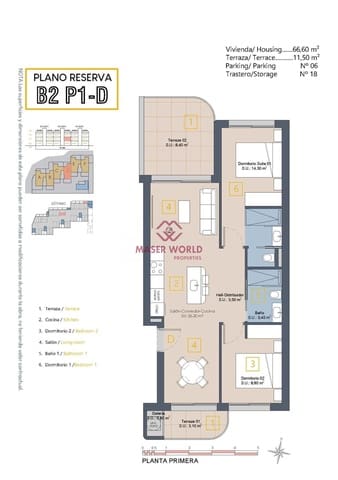 2 slaapkamer Appartement te koop in Los Alcázares met zwembad - € 299.900 (Ref: 9347243)
