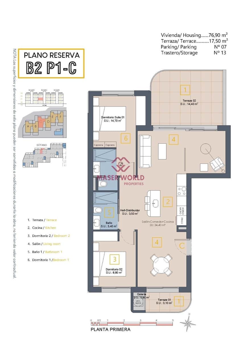 3 soverom Leilighet til salgs i Los Alcazares med svømmebasseng - € 339 900 (Ref: 9347244)