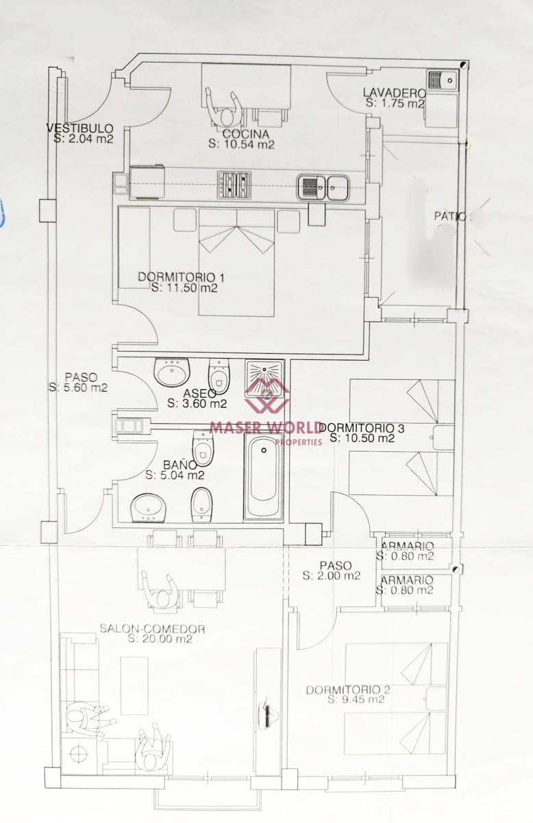 3 sovrum Lägenhet till salu i Puerto de Mazarron med garage - 145 000 € (Ref: 9431225)