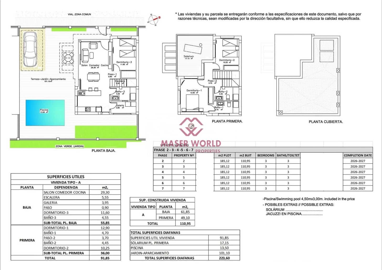 3 bedroom Villa for sale in Los Montesinos with pool - € 369,000 (Ref: 9438461)