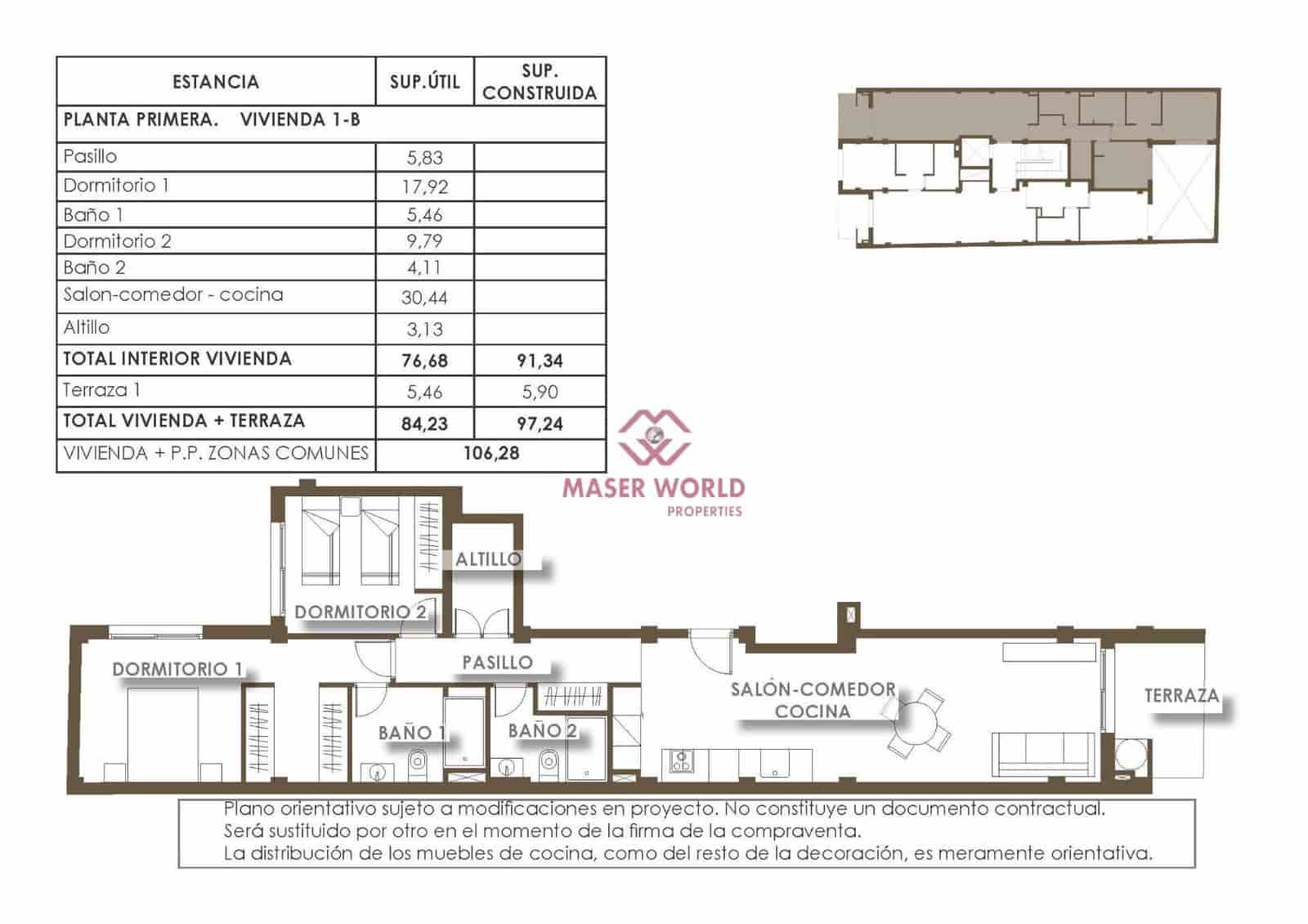 2 bedroom Apartment for sale in Torrevieja with pool - € 290,000 (Ref: 9438462)