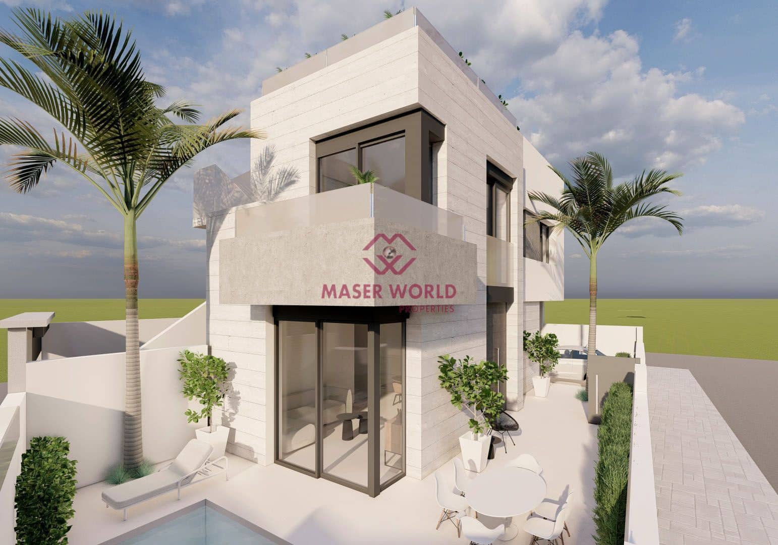 2 sovrum Bungalow till salu i Pilar de la Horadada med pool - 369 000 € (Ref: 9438475)