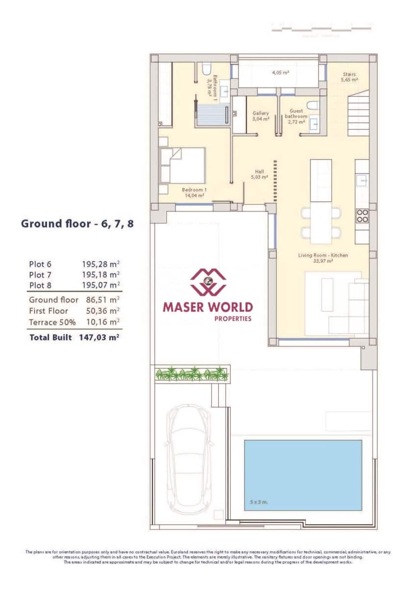 3 slaapkamer Halfvrijstaande villa te koop in Dolores met zwembad - € 389.000 (Ref: 9440010)