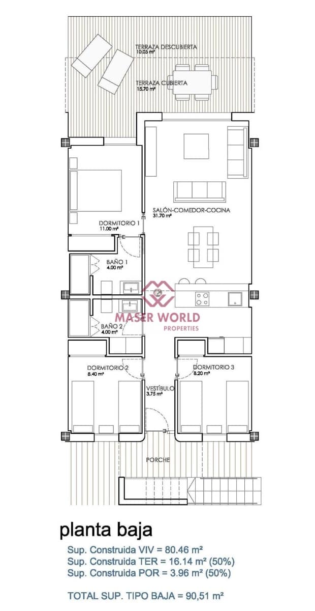 3 slaapkamer Bungalow te koop in Bigastro met zwembad - € 189.000 (Ref: 9446245)
