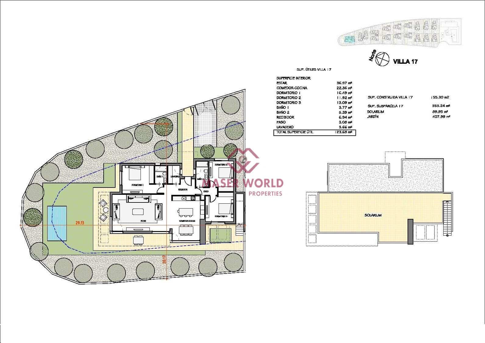 3 sypialnia Willa na sprzedaż w Hacienda del Alamo z basenem - 499 900 € (Ref: 9446263)