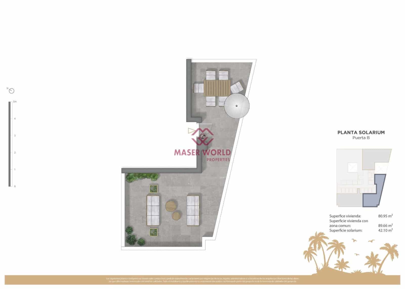 2 slaapkamer Penthouse te koop in Guardamar del Segura met zwembad garage - € 360.000 (Ref: 9446268)