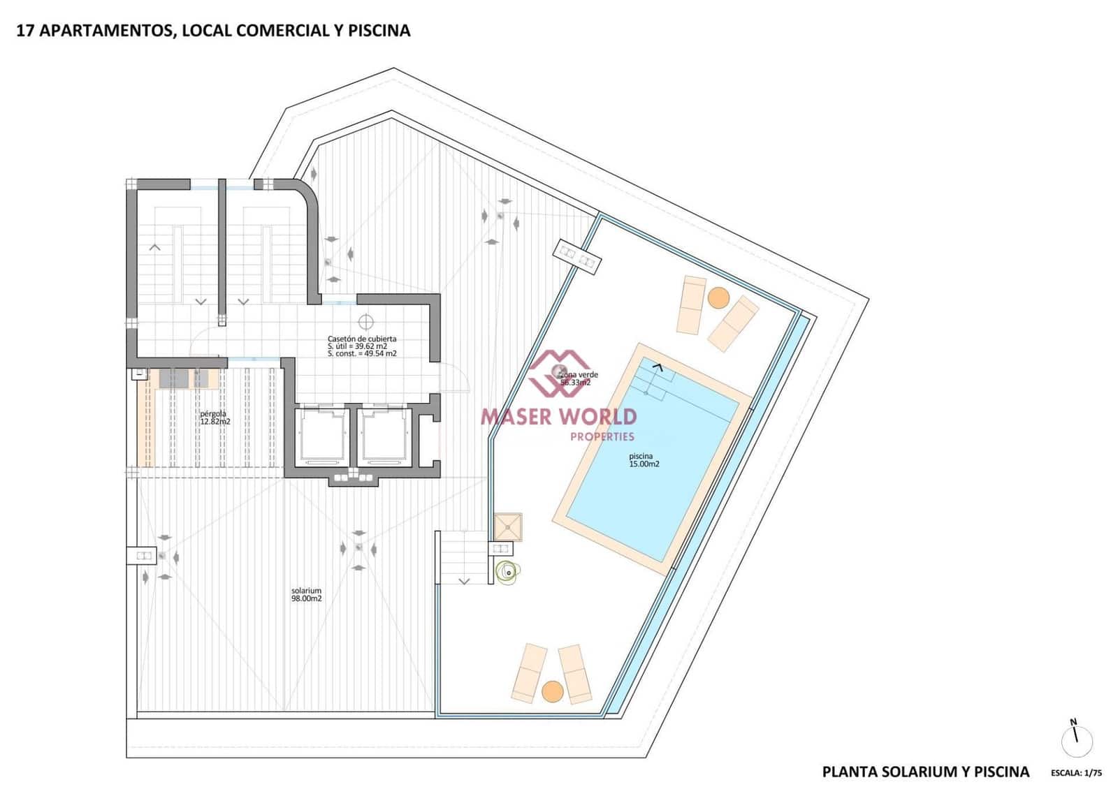 Yksiö myytävänä paikassa Lo Pagan mukana uima-altaan - 127 900 € (Ref: 9494532)