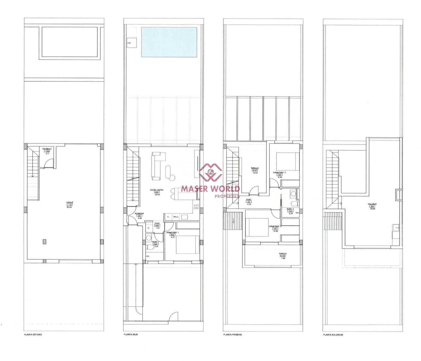 3 sypialnia Dom szeregowy na sprzedaż w Los Alcazares z basenem garażem - 357 000 € (Ref: 9508806)