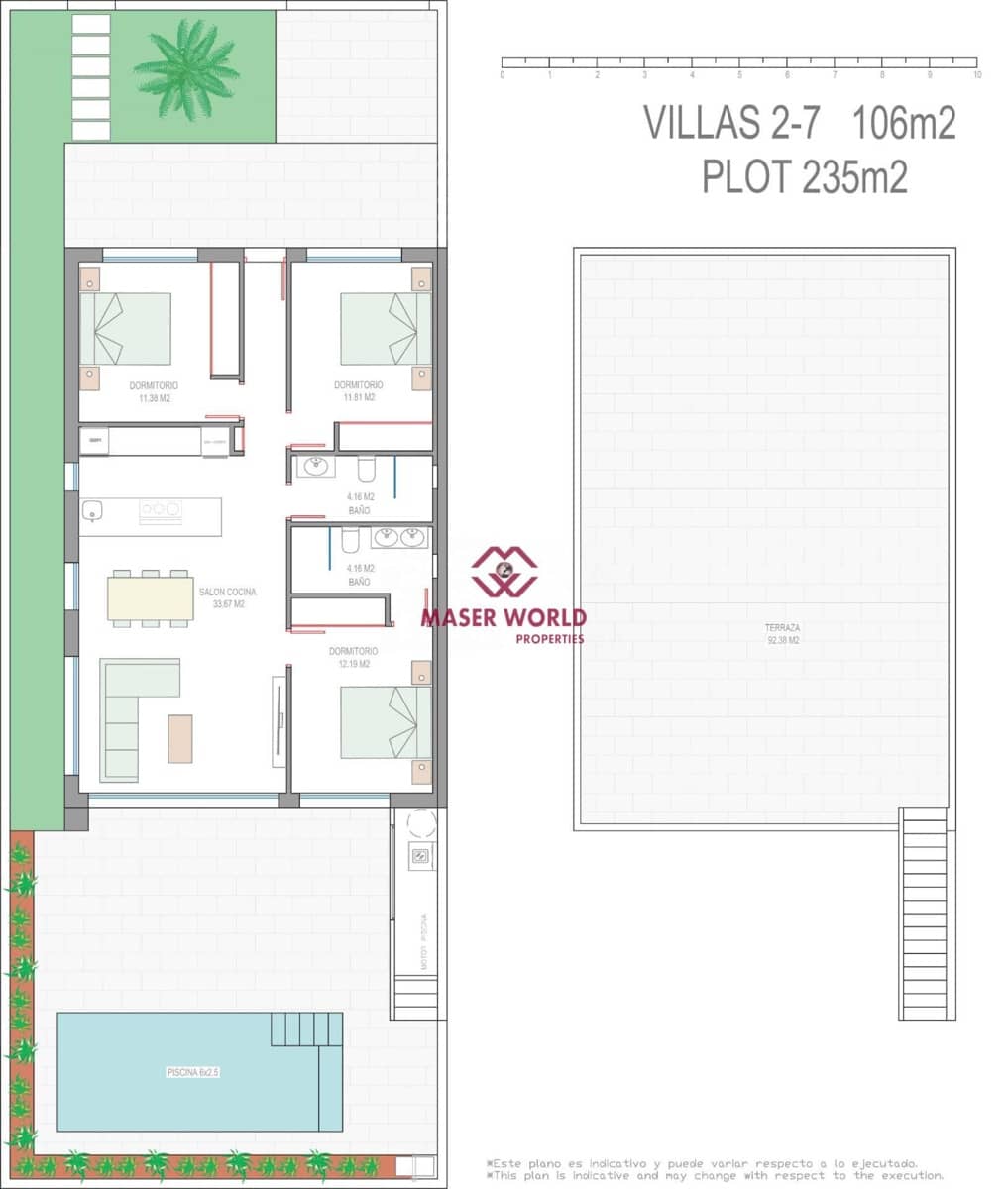3 makuuhuone Huvila myytävänä paikassa Los Alcazares mukana uima-altaan - 499 900 € (Ref: 9508807)