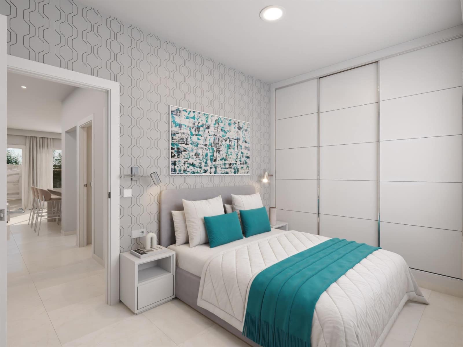 3 soveværelse Semi-Rækkehus til salg i Puerto de Mazarron med swimmingpool - € 294.000 (Ref: 9536769)