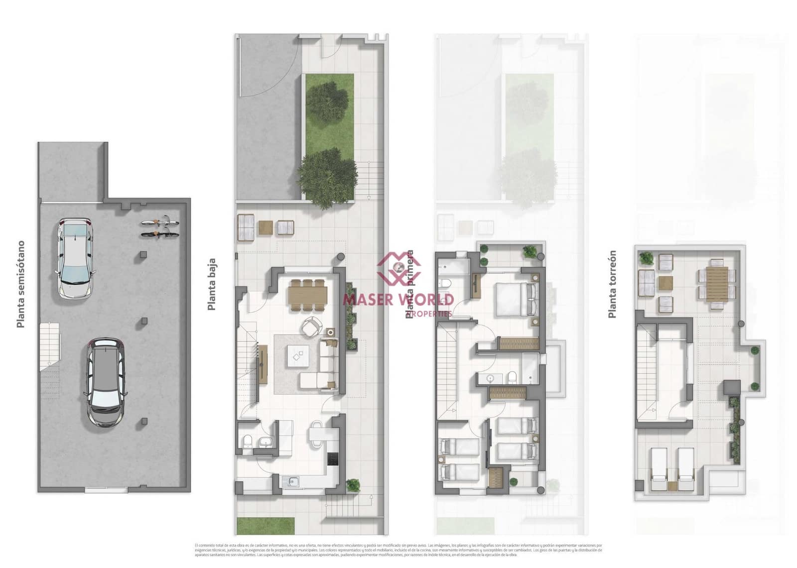 3 bedroom Semi-detached Villa for sale in Benferri with garage - € 298,000 (Ref: 9548114)