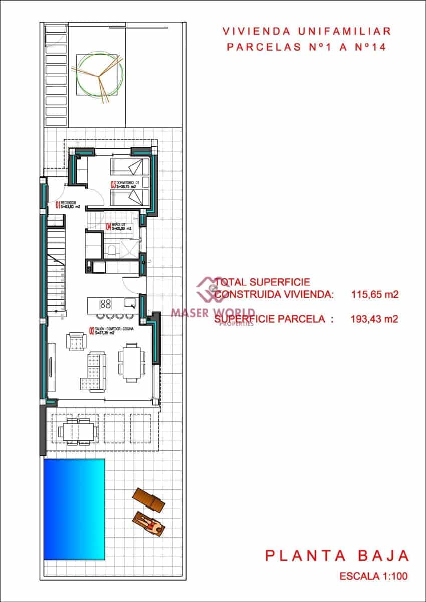 3 slaapkamer Villa te koop in Aguas Nuevas met zwembad - € 499.900 (Ref: 9548117)