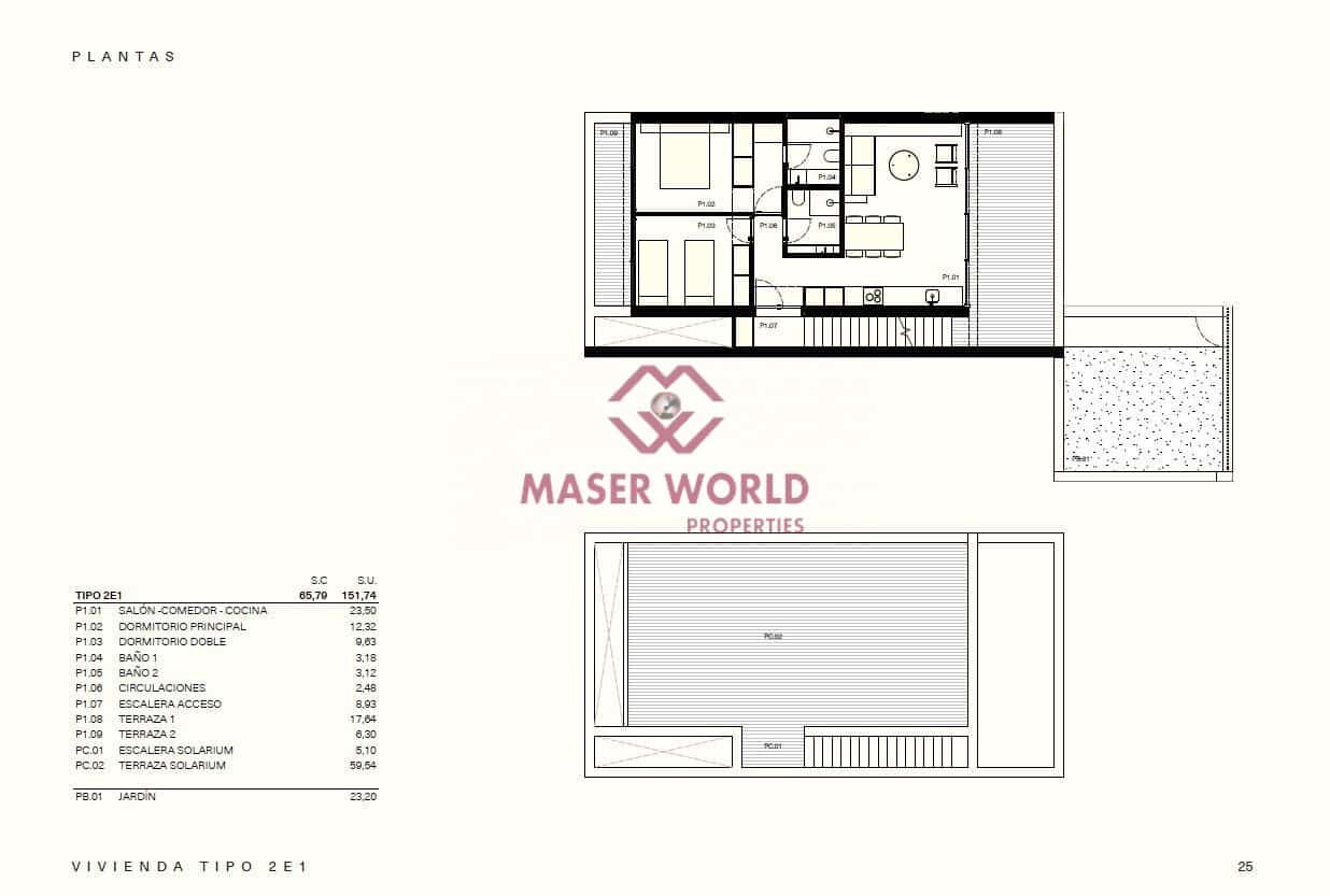 2 sovrum Bungalow till salu i Los Balcones med pool - 299 000 € (Ref: 9555654)