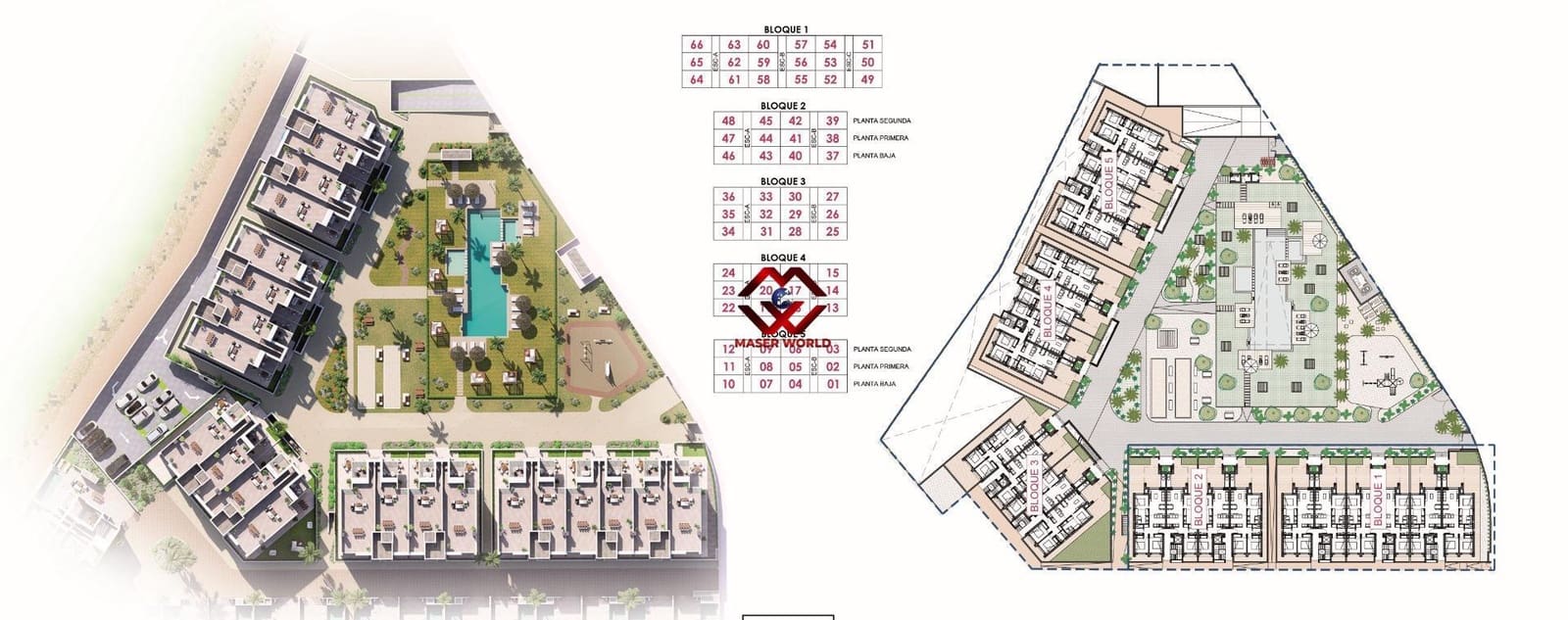 3 bedroom Apartment for sale in Los Alcazares with pool - € 369,000 (Ref: 9701579)