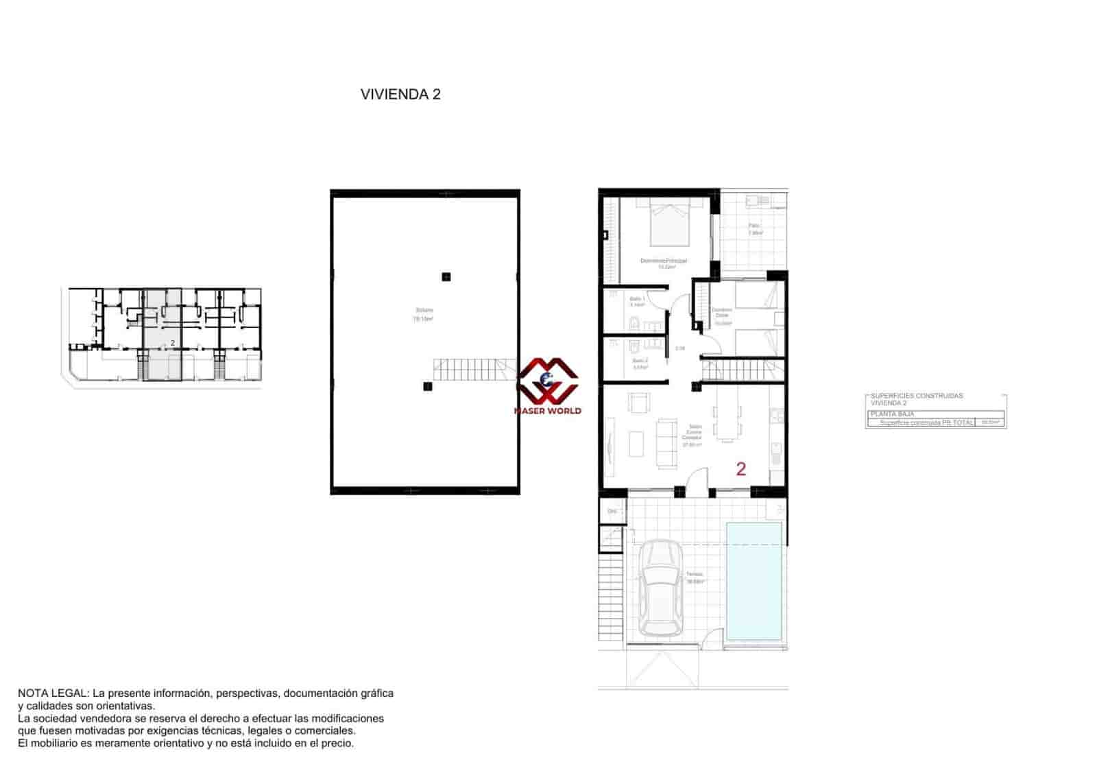 2 soveværelse Bungalow til salg i San Pedro del Pinatar med swimmingpool - € 319.900 (Ref: 9701584)