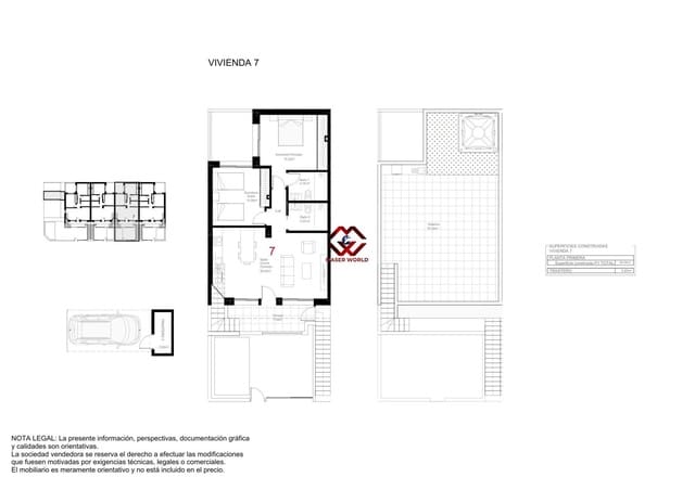 2 bedroom Bungalow for sale in San Pedro del Pinatar with pool - € 319,900 (Ref: 9701585)