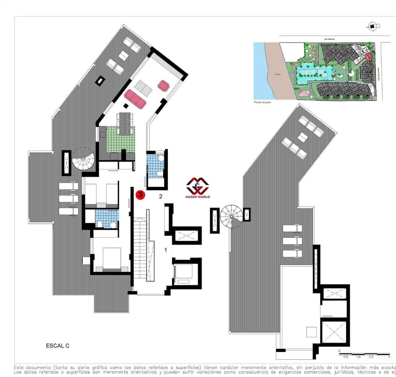 2 soveværelse Penthouse til salg i Denia med swimmingpool garage - € 499.000 (Ref: 9772985)