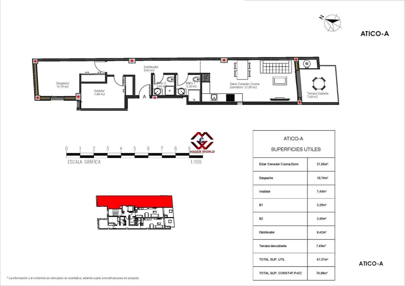 2 sypialnia Penthouse na sprzedaż w Torrevieja z basenem - 290 000 € (Ref: 9772988)