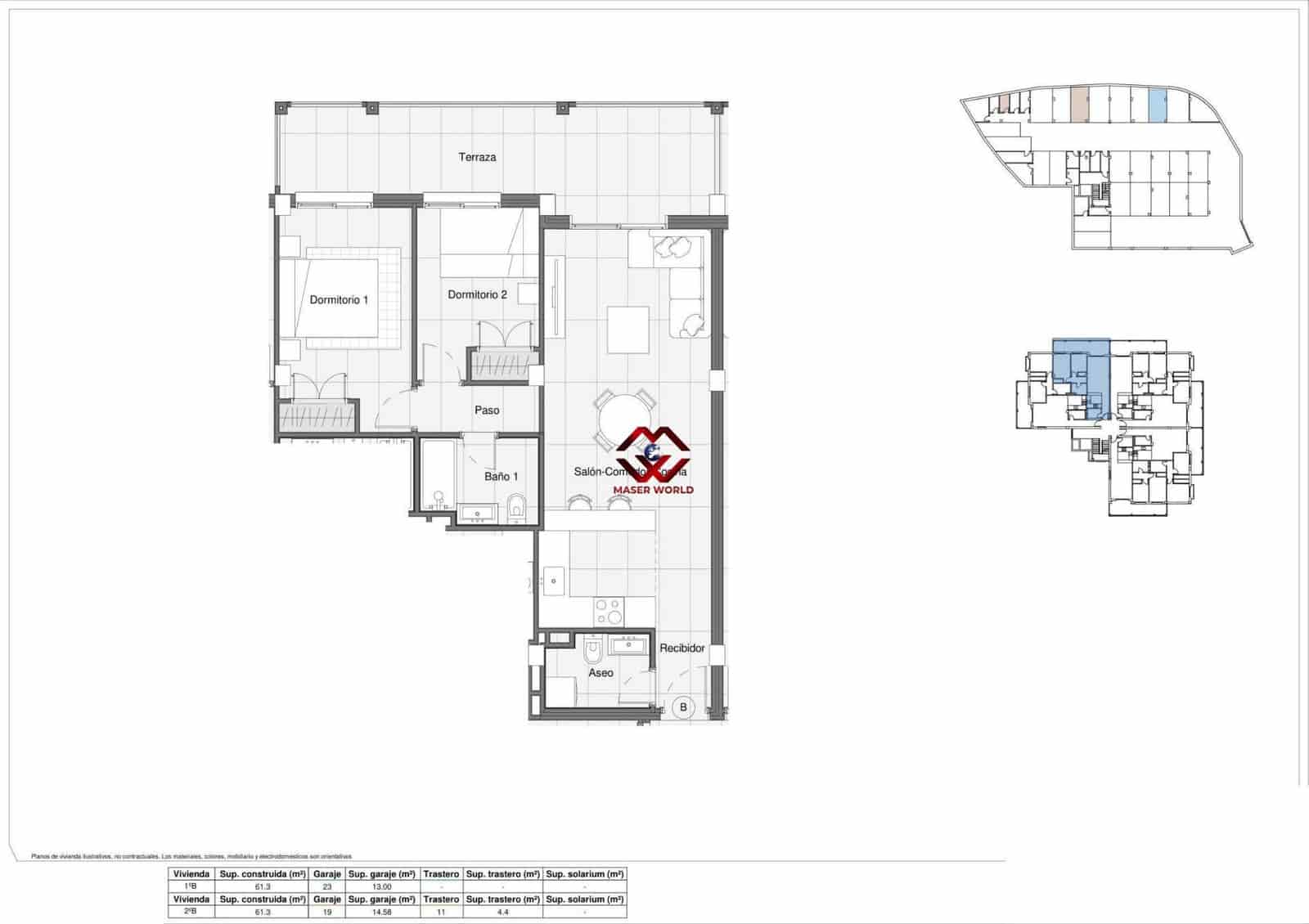2 soverom Leilighet til salgs i Bigastro med svømmebasseng garasje - € 179 900 (Ref: 9778047)