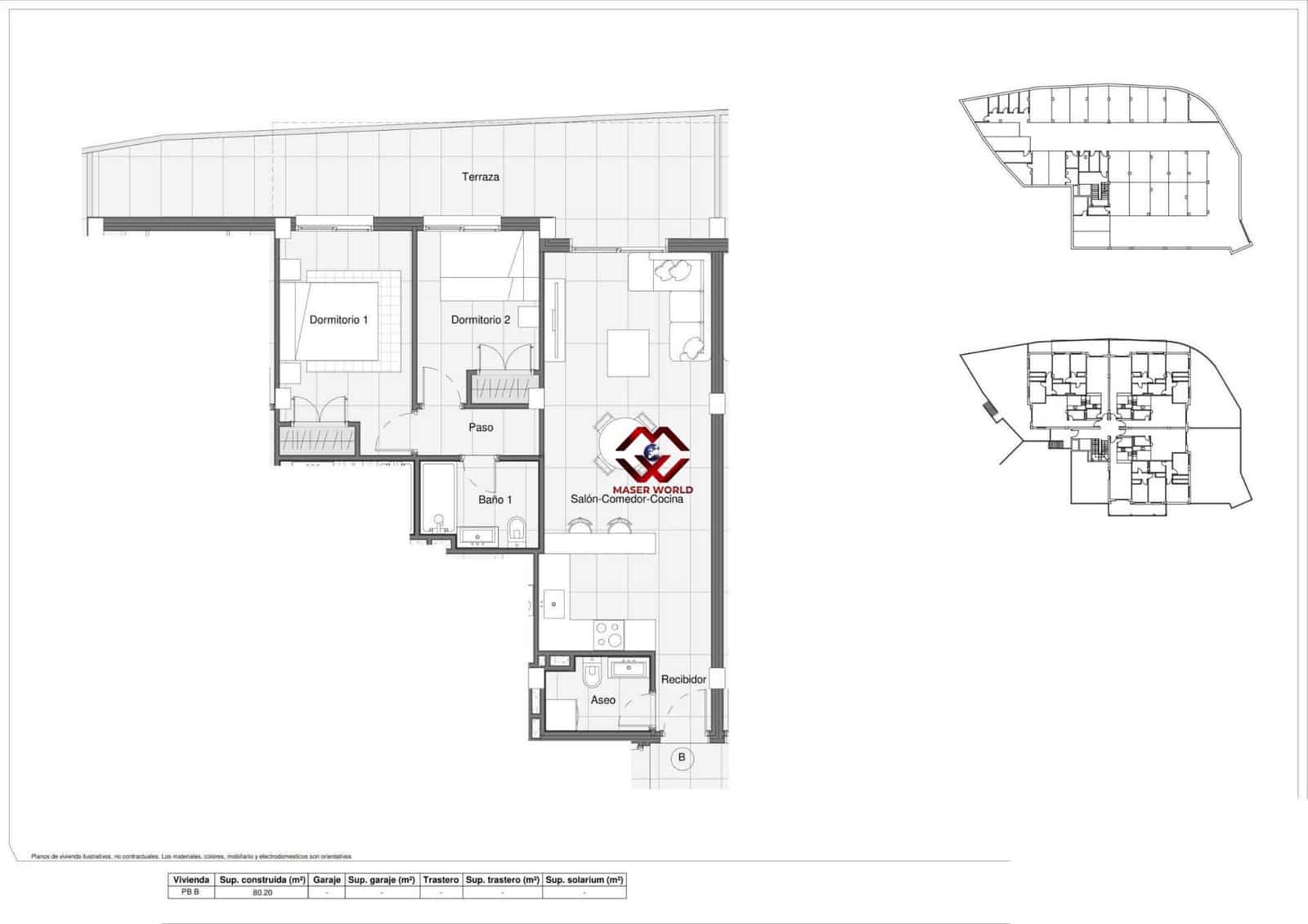 2 soverom Leilighet til salgs i Bigastro med svømmebasseng garasje - € 174 900 (Ref: 9778048)