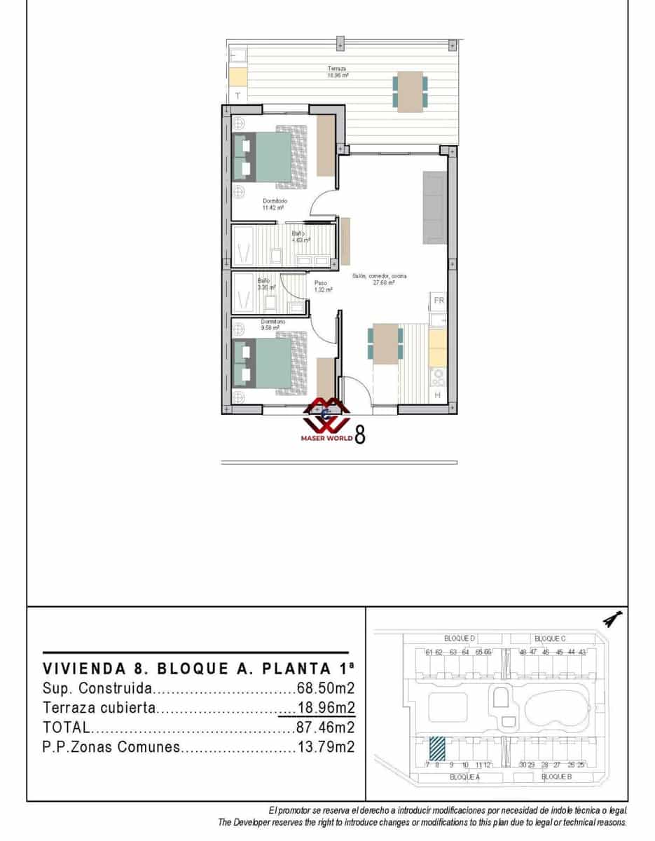 2 bedroom Apartment for sale in San Cayetano with pool garage - € 226,900 (Ref: 9780480)