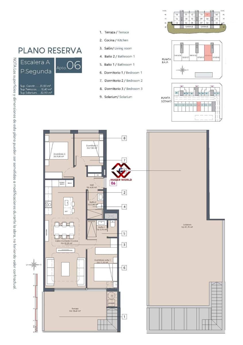 3 soveværelse Penthouse til salg i Benijofar med swimmingpool garage - € 399.900 (Ref: 9783051)