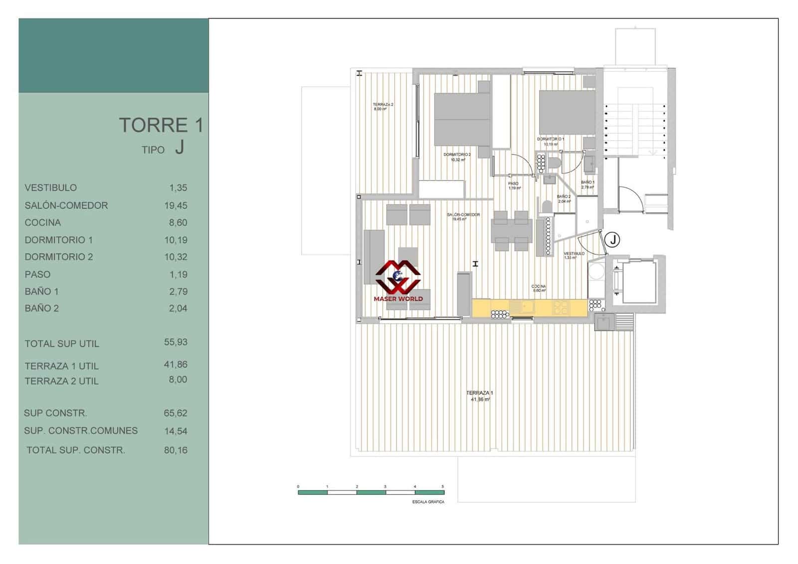 2 camera da letto Attico in vendita in Guardamar del Segura con piscina garage - 445.000 € (Rif: 9783061)
