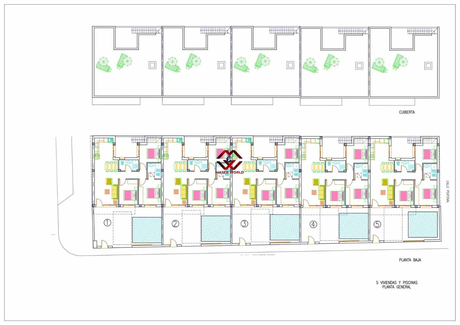 3 sovrum Radhus till salu i Avileses med pool garage - 279 900 € (Ref: 9783547)