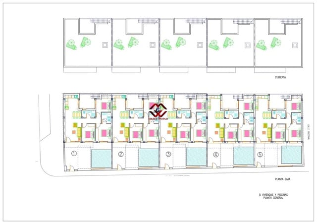 3 sovrum Radhus till salu i Avileses, Murcia stad med pool garage - 279 900 € (Ref: 9783547)