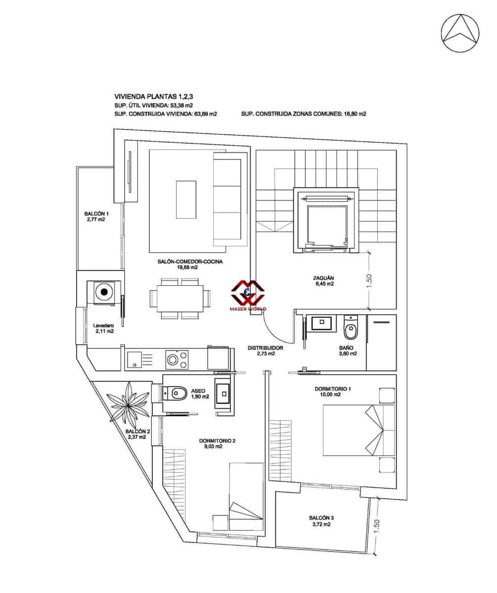 2 sypialnia Apartament na sprzedaż w Bigastro - 176 000 € (Ref: 9790984)