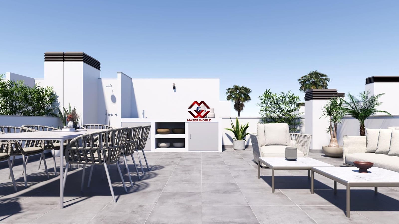 2 soveværelse Semi-Rækkehus til salg i Roldan med swimmingpool garage - € 279.900 (Ref: 9790986)