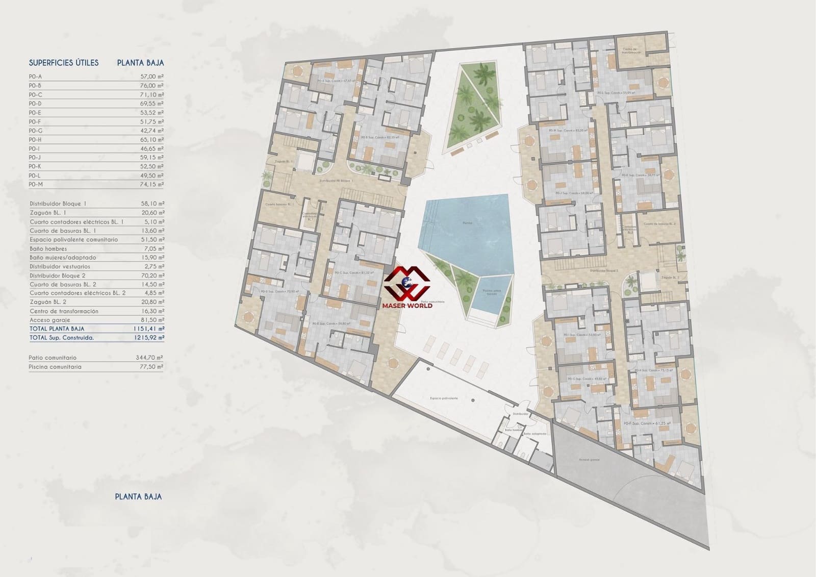 2 chambre Appartement à vendre à Los Cuarteros avec piscine garage - 211 000 € (Ref: 9794530)