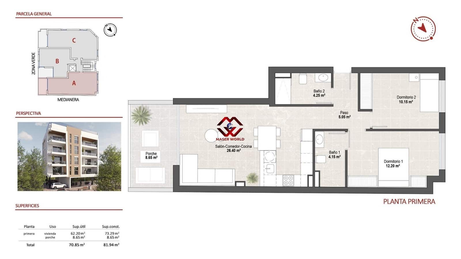 2 slaapkamer Appartement te koop in Lo Pagan met zwembad garage - € 229.900 (Ref: 9794534)