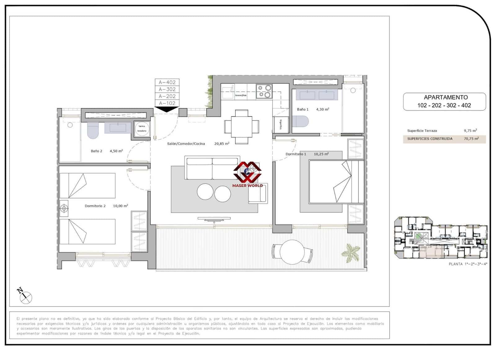 2 sypialnia Apartament na sprzedaż w Lo Pagan z basenem garażem - 187 900 € (Ref: 9799166)