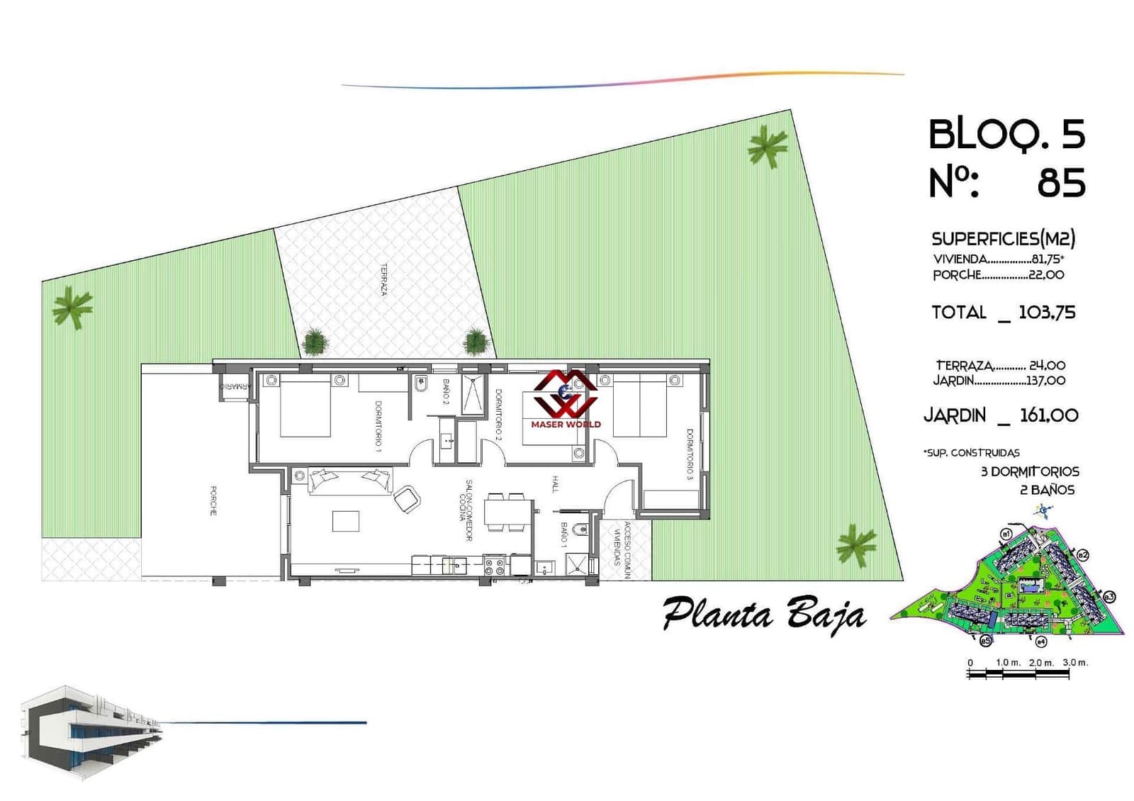 3 bedroom Apartment for sale in El Raso with pool garage - € 252,000 (Ref: 9806415)