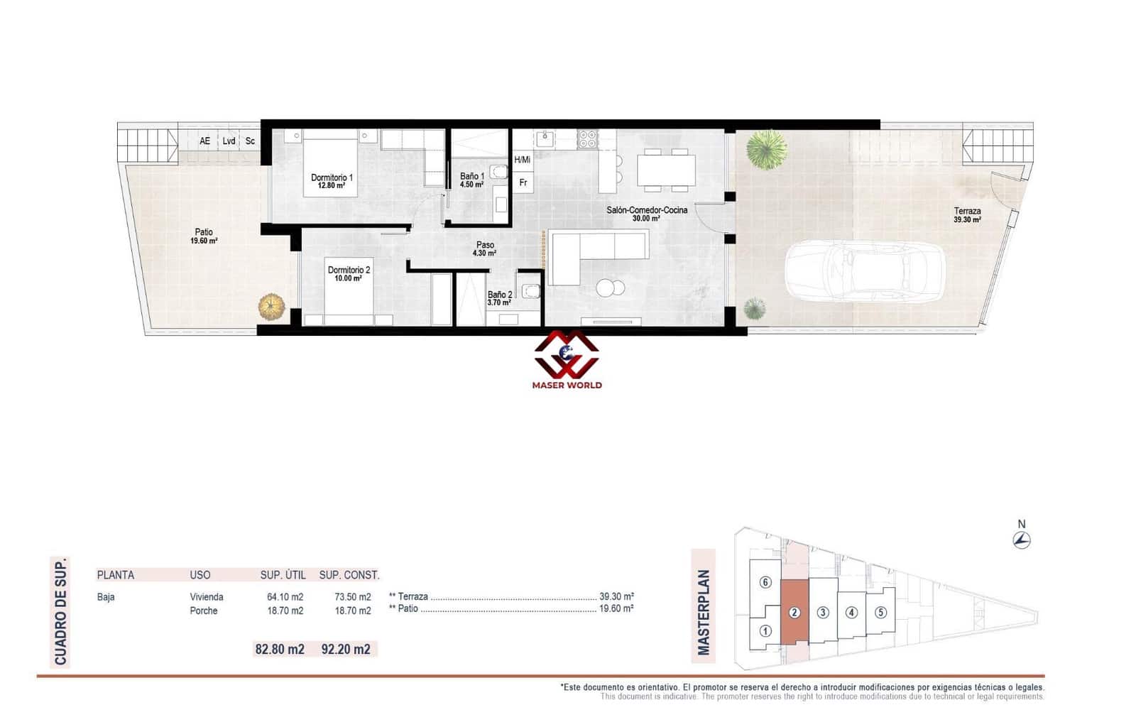 2 bedroom Bungalow for sale in Lo Pagan with pool garage - € 239,900 (Ref: 9806417)