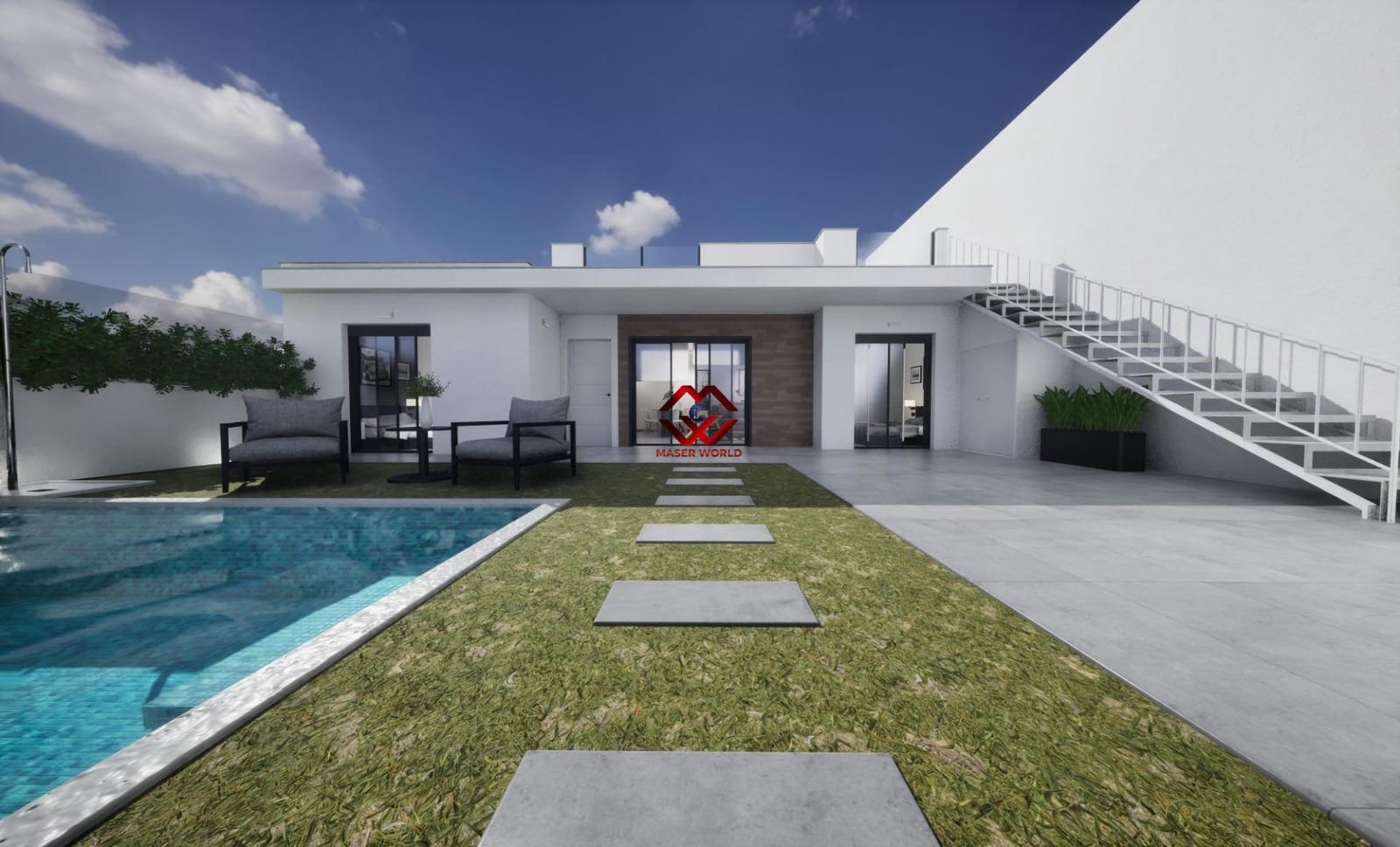 Chalet de 3 habitaciones en Torre-Pacheco en venta con piscina garaje - 279.900 € (Ref: 9815810)
