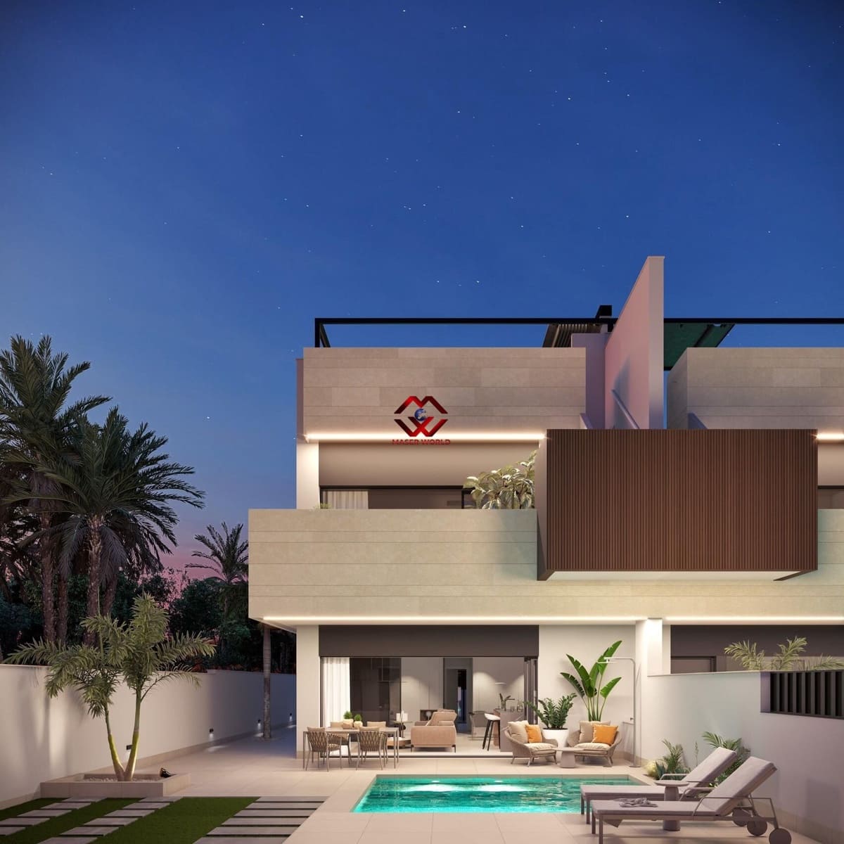 3 soveværelse Bungalow til salg i Pilar de la Horadada med swimmingpool garage - € 459.000 (Ref: 9896264)